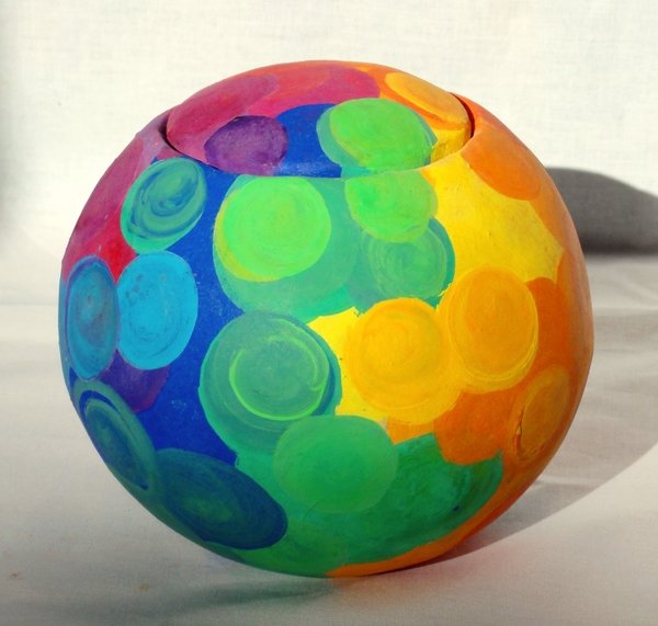 LU - Kinderurne - Design Lehmurne Rainbowbubbles (bunt)